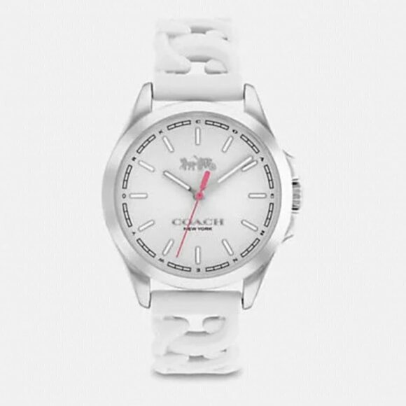 Coach Libby Watch, Sporty, Water Resistant, White - Picture 1 of 3